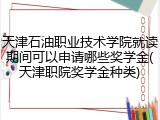天津石油职业技术学院就读期间可以申请哪些奖学金(天津职院奖学金种类)