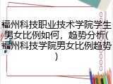 福州科技职业技术学院学生男女比例如何，趋势分析(福州科技学院男女比例趋势)