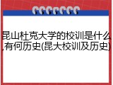 昆山杜克大学的校训是什么,有何历史(昆大校训及历史)