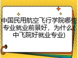 中国民用航空飞行学院哪些专业就业前景好，为什么(中飞院好就业专业)