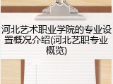 河北艺术职业学院的专业设置概况介绍(河北艺职专业概览)