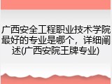 广西安全工程职业技术学院最好的专业是哪个，详细阐述(广西安院王牌专业)