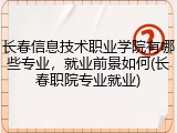 长春信息技术职业学院有哪些专业，就业前景如何(长春职院专业就业)