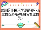 赣州职业技术学院的专业设置概况介绍(赣职院专业概览)