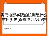青岛电影学院的校训是什么,有何历史(青影校训及历史)