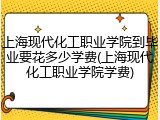 上海现代化工职业学院到毕业要花多少学费(上海现代化工职业学院学费)