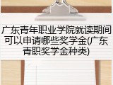 广东青年职业学院就读期间可以申请哪些奖学金(广东青职奖学金种类)