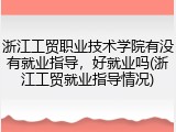 浙江工贸职业技术学院有没有就业指导，好就业吗(浙江工贸就业指导情况)