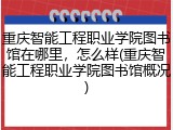 重庆智能工程职业学院图书馆在哪里，怎么样(重庆智能工程职业学院图书馆概况)