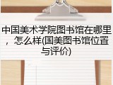 中国美术学院图书馆在哪里，怎么样(国美图书馆位置与评价)