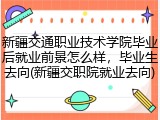 新疆交通职业技术学院毕业后就业前景怎么样，毕业生去向(新疆交职院就业去向)