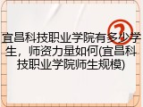 宜昌科技职业学院有多少学生，师资力量如何(宜昌科技职业学院师生规模)