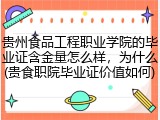 贵州食品工程职业学院的毕业证含金量怎么样，为什么(贵食职院毕业证价值如何)