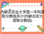 内蒙古农业大学是一本吗录取分数线多少(内蒙古农大录取分数线)