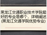 黑龙江交通职业技术学院最好的专业是哪个，详细阐述(黑龙江交通学院优势专业)