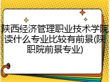 陕西经济管理职业技术学院读什么专业比较有前景(陕职院前景专业)