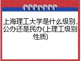 上海理工大学是什么级别，公办还是民办(上理工级别性质)