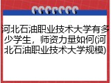 河北石油职业技术大学有多少学生，师资力量如何(河北石油职业技术大学规模)