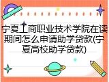 宁夏工商职业技术学院在读期间怎么申请助学贷款(宁夏高校助学贷款)