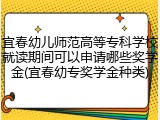 宜春幼儿师范高等专科学校就读期间可以申请哪些奖学金(宜春幼专奖学金种类)