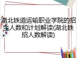 湖北铁道运输职业学院的招生人数和计划解读(湖北铁招人数解读)