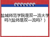 盐城师范学院是双一流大学吗?(盐师是双一流吗？)
