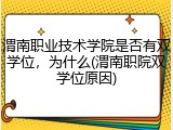 渭南职业技术学院是否有双学位，为什么(渭南职院双学位原因)