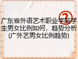 广东省外语艺术职业学院学生男女比例如何，趋势分析(广外艺男女比例趋势)