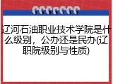 辽河石油职业技术学院是什么级别，公办还是民办(辽职院级别与性质)