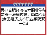 民办合肥经济技术职业学院是双一流高校吗，简单介绍(合肥经济技术职业学院双一流)