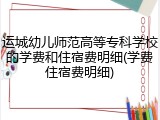 运城幼儿师范高等专科学校的学费和住宿费明细(学费住宿费明细)