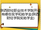 陕西财经职业技术学院开设有哪些奖学和助学金(陕西财经学院奖助学金)