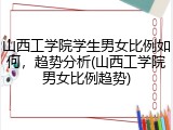山西工学院学生男女比例如何，趋势分析(山西工学院男女比例趋势)