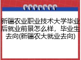 新疆农业职业技术大学毕业后就业前景怎么样，毕业生去向(新疆农大就业去向)
