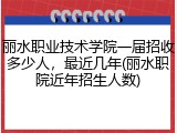 丽水职业技术学院一届招收多少人，最近几年(丽水职院近年招生人数)