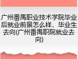 广州番禺职业技术学院毕业后就业前景怎么样，毕业生去向(广州番禺职院就业去向)