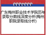 广东梅州职业技术学院历年录取分数线深度分析(梅州职院录取线分析)