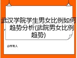 武汉学院学生男女比例如何，趋势分析(武院男女比例趋势)