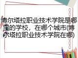 博尔塔拉职业技术学院是哪里的学校，在哪个城市(博尔塔拉职业技术学院在哪)