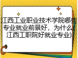 江西工业职业技术学院哪些专业就业前景好，为什么(江西工职院好就业专业)