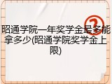 昭通学院一年奖学金最多能拿多少(昭通学院奖学金上限)
