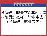 渤海理工职业学院毕业后就业前景怎么样，毕业生去向(渤海理工就业去向)