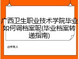 广西卫生职业技术学院毕业如何调档案呢(毕业档案转递指南)