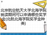 北京航空航天大学北海学院就读期间可以申请哪些奖学金(北航北海学院奖学金种类)