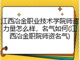 江西冶金职业技术学院师资力量怎么样，名气如何(江西冶金职院师资名气)