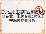 辽宁生态工程职业学院有哪些专业，王牌专业分析(辽宁院校专业分析)