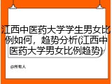 江西中医药大学学生男女比例如何，趋势分析(江西中医药大学男女比例趋势)