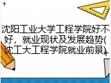 沈阳工业大学工程学院好不好，就业现状及发展趋势(沈工大工程学院就业前景)