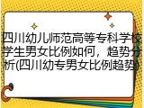 四川幼儿师范高等专科学校学生男女比例如何，趋势分析(四川幼专男女比例趋势)