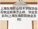 上海东海职业技术学院毕业后就业前景怎么样，毕业生去向(上海东海职院就业去向)